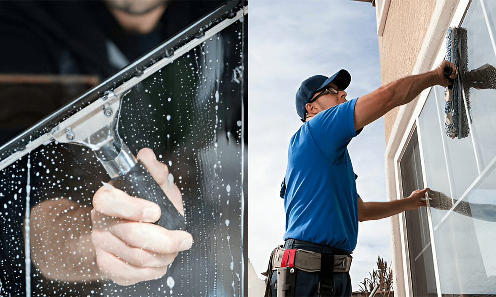 DIY window cleaning vs. professional