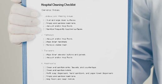 hospital cleaning checklist